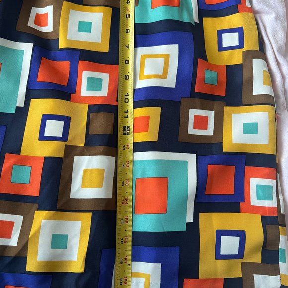 Kate Spade Kylie 100% silk geometric pencil midi skirt size 6 PLEASE READ - Picture 14 of 16